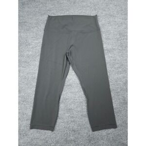 Lululemon Align Crop Leggings Women's 12 Gray Stretch Athleisure 21" Inseam